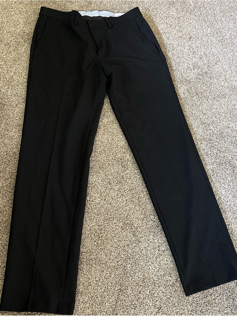 Haggar Black Men's Slim Fit Dress Pants 33x32